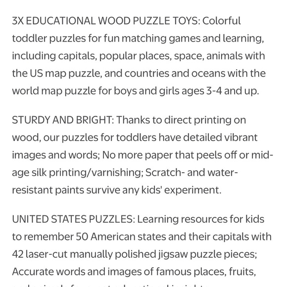 QUOKKA Wooden Puzzles for Kids – Educational Wood Puzzles NEW - Picture 10 of 11